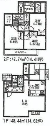 Floor plan. (8 Building), Price 35,800,000 yen, 4LDK, Land area 86.85 sq m , Building area 96.18 sq m