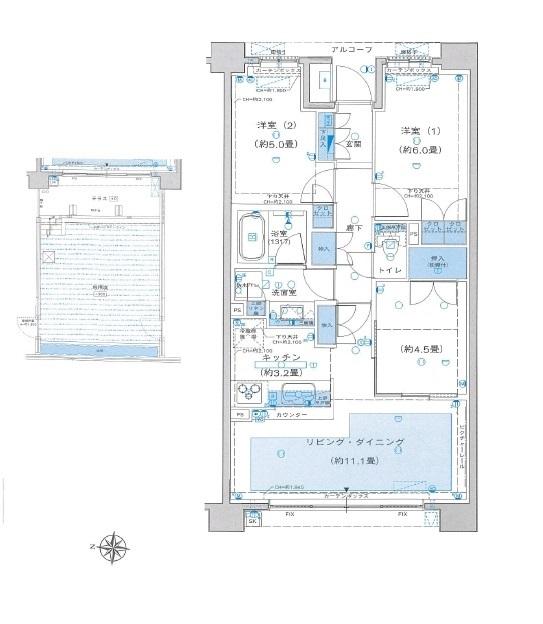 Floor plan. 3LDK, Price 29,800,000 yen, Occupied area 65.73 sq m
