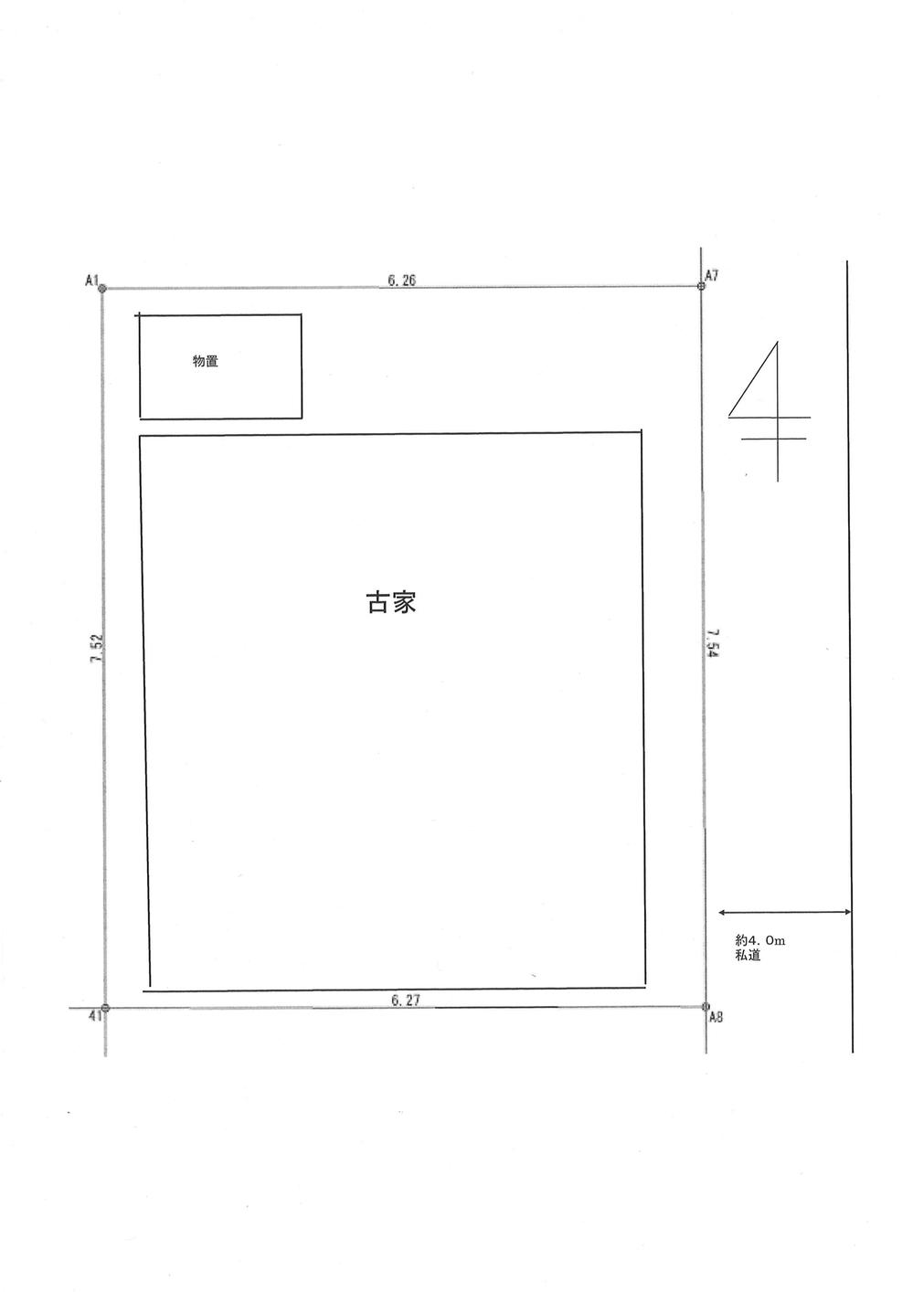 Compartment figure. Land price 12.8 million yen, Land area 47.42 sq m