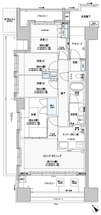 Floor: 4LDK, occupied area: 78.17 sq m, Price: 36,900,000 yen, now on sale