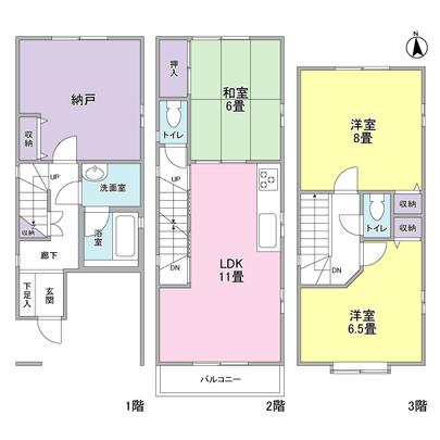 Floor plan.  [Floor plan] 3LDK + is a closet type between the acquisition type. 