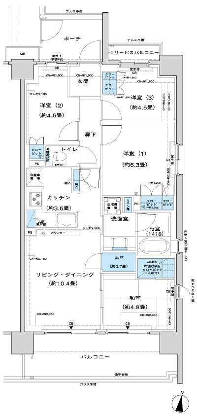 Floor: 4LDK + N, the occupied area: 75.24 sq m, Price: 39,806,800 yen, now on sale