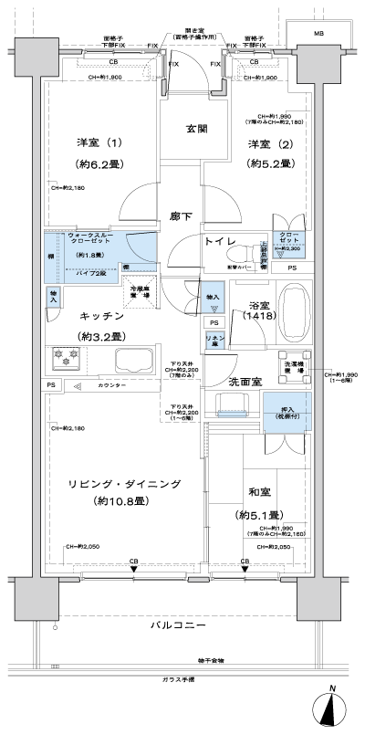 Floor: 3LDK + WTC, the occupied area: 68.37 sq m, Price: 35,215,600 yen, now on sale