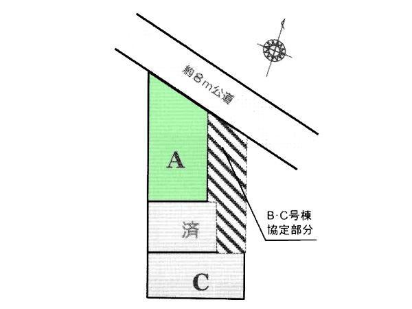 Compartment figure. 34,800,000 yen, 4LDK, Land area 53.25 sq m , Building area 86.11 sq m compartment view
