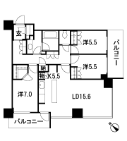 Floor: 3LDK + WIC + SIC + N (storeroom), the occupied area: 93.05 sq m