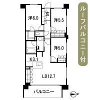 Floor: 3LDK + WIC, the occupied area: 71.17 sq m