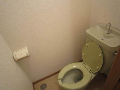 Toilet. It is a photograph of the same type of room. 