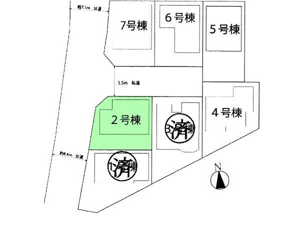 Compartment figure. 36,800,000 yen, 4LDK, Land area 105.55 sq m , Building area 102.27 sq m