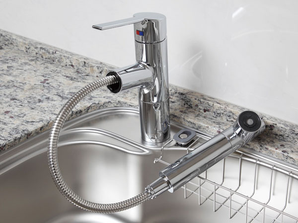 Kitchen.  [Water purification function with hand shower faucet]  ※ Water purifier cartridge replacement will be paid.