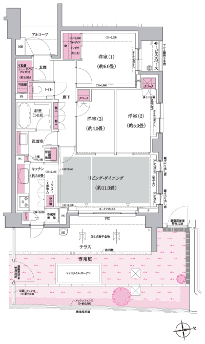 Floor: 3LD ・ K + WIC + SIC, the occupied area: 70.39 sq m, Price: TBD