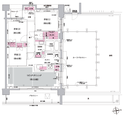 Floor: 3LD ・ K + WIC, the occupied area: 70.33 sq m, Price: TBD