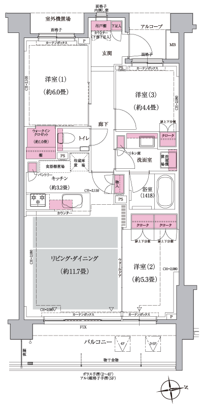 Floor: 3LD ・ K + WIC, the occupied area: 70 sq m, Price: TBD