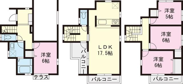 Floor plan. 37,800,000 yen, 4LDK, Land area 87.8 sq m , Building area 111.78 sq m