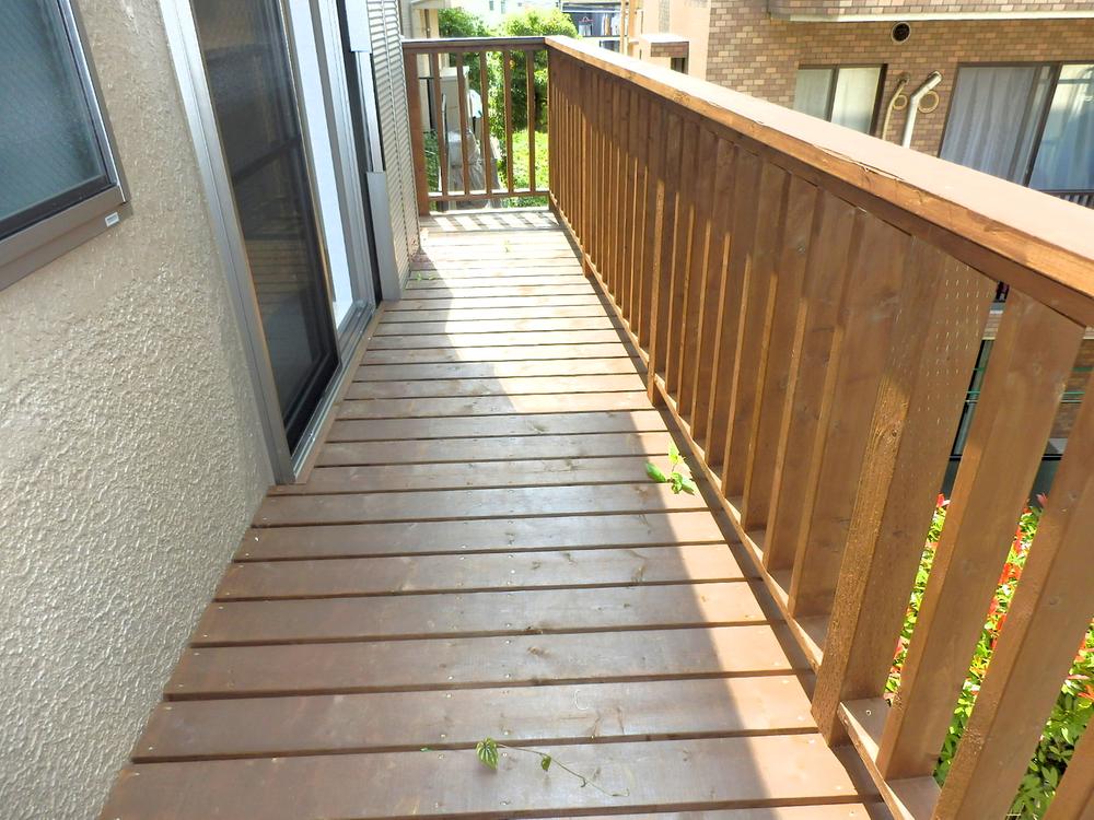 Balcony. First floor wood deck