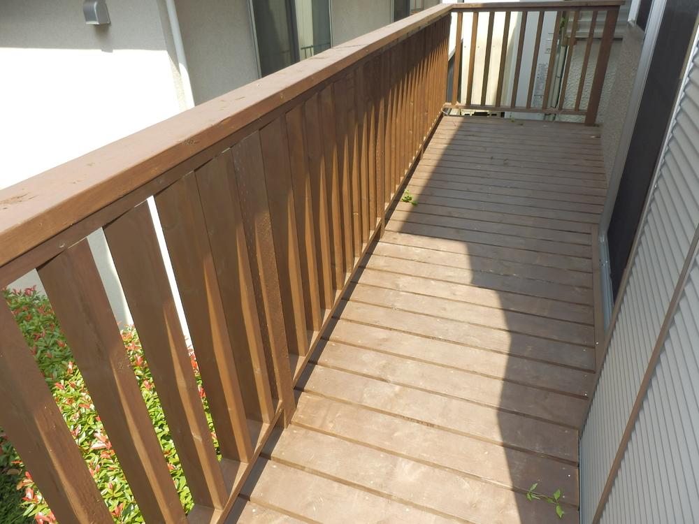 Balcony. First floor wood deck