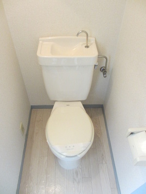 Toilet. Washlet is a new installation scheduled