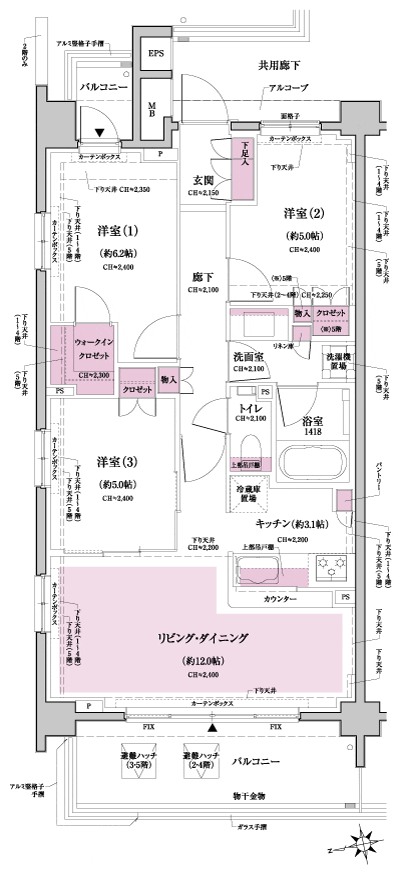 Floor: 3LDK + WIC, the occupied area: 69.25 sq m, Price: TBD