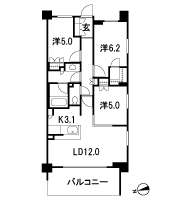 Floor: 3LDK + WIC, the occupied area: 69.22 sq m, Price: 36,400,000 yen, now on sale