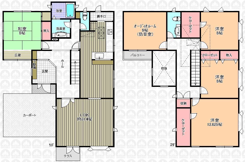 Floor plan. 89,800,000 yen, 5LDK, Land area 386 sq m , Building area 198.94 sq m LDK31 quires more spacious space