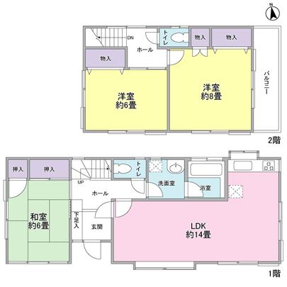 Floor plan. All the living room facing south