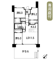 Floor: 3LD ・ K + 3WIC, occupied area: 71.02 sq m