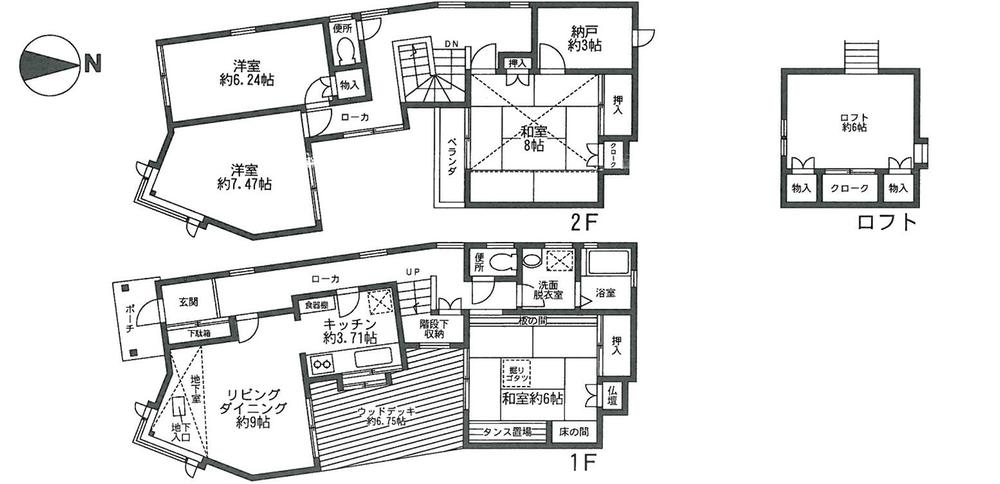 Floor plan. 37,800,000 yen, 4LDK + S (storeroom), Land area 117.79 sq m , Building area 116.26 sq m