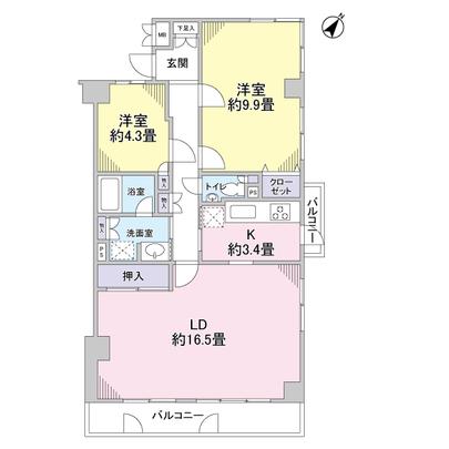 Floor plan. Also 4LDK can be changed (partition construction, etc. required for the change in buyer-like burden