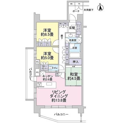 Floor plan. top floor ・ Southwest Corner Room
