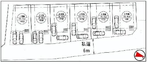Compartment figure. 36,800,000 yen, 4LDK, Land area 125.42 sq m , Building area 96.87 sq m