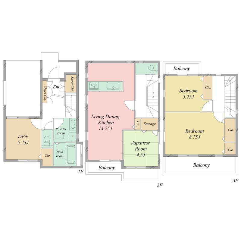 Floor plan. 38,800,000 yen, 4LDK, Land area 70.02 sq m , Building area 99.77 sq m
