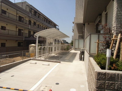 Other common areas. Bicycle parking lot equipped with roof!