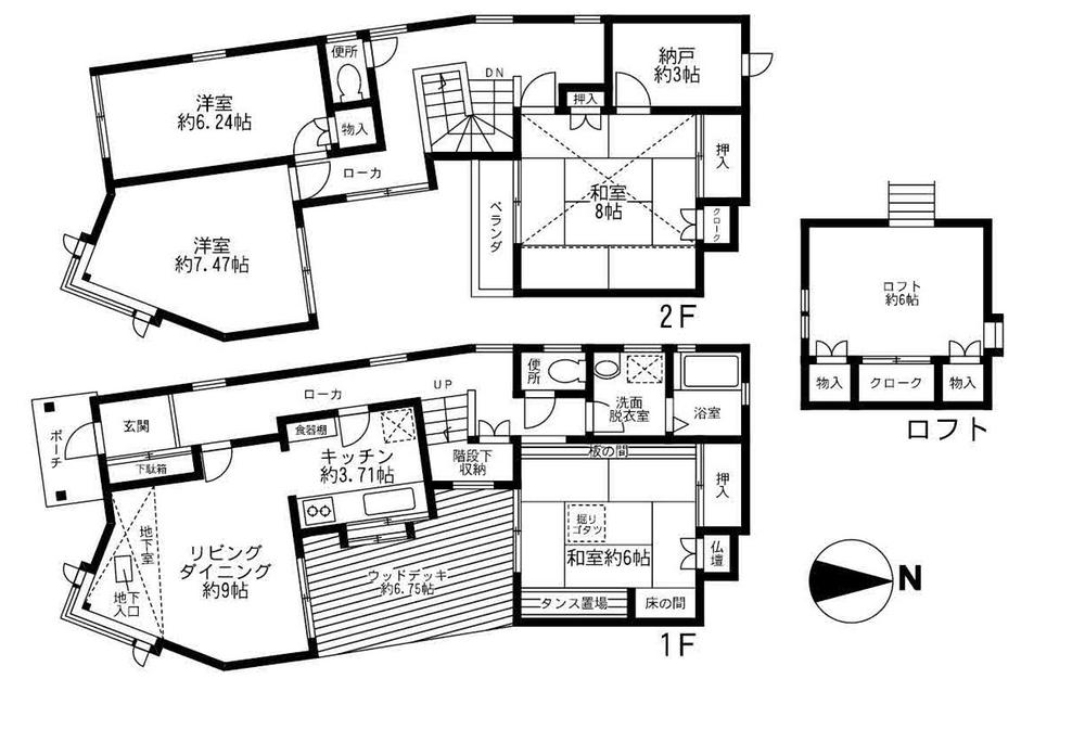 Floor plan. 37,800,000 yen, 4LDK + S (storeroom), Land area 117.79 sq m , Building area 116.26 sq m