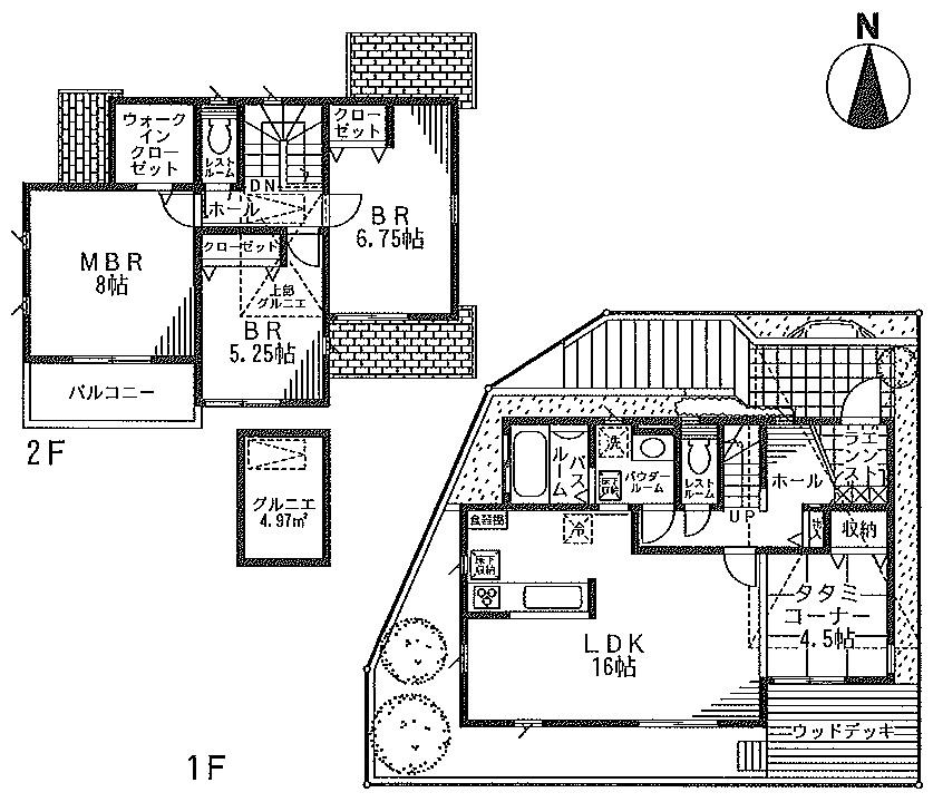 Floor plan. (9 Building), Price 42,800,000 yen, 4LDK, Land area 101.97 sq m , Building area 118.47 sq m