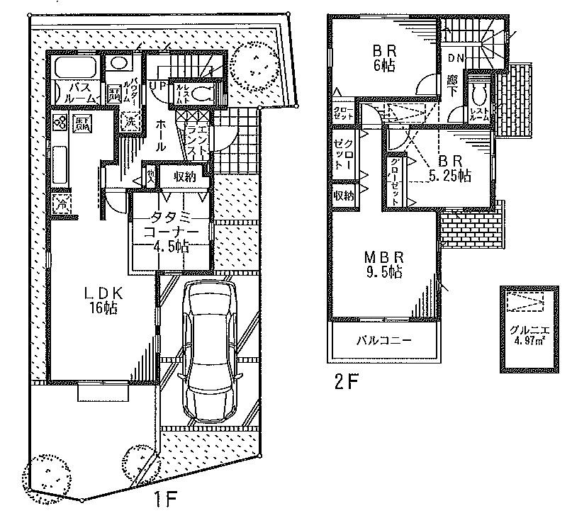 Floor plan. (12 Building), Price 43,800,000 yen, 4LDK, Land area 114.82 sq m , Building area 102.67 sq m
