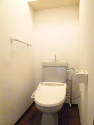 Toilet. Loose wide toilet space, There is also a top storage! 