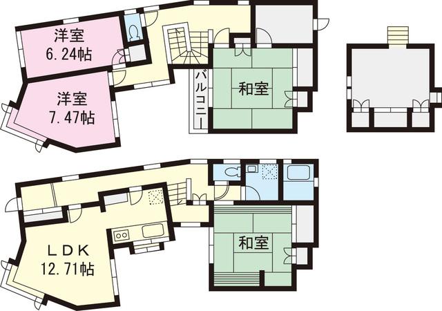 Floor plan. 37,800,000 yen, 4LDK, Land area 117.79 sq m , Building area 116.26 sq m