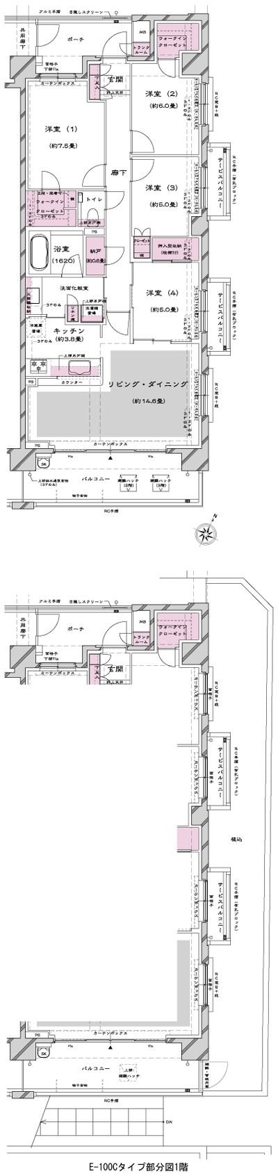 Floor: 4LDK + 2WIC + N, the occupied area: 98.92 sq m, Price: 65,500,000 yen, now on sale