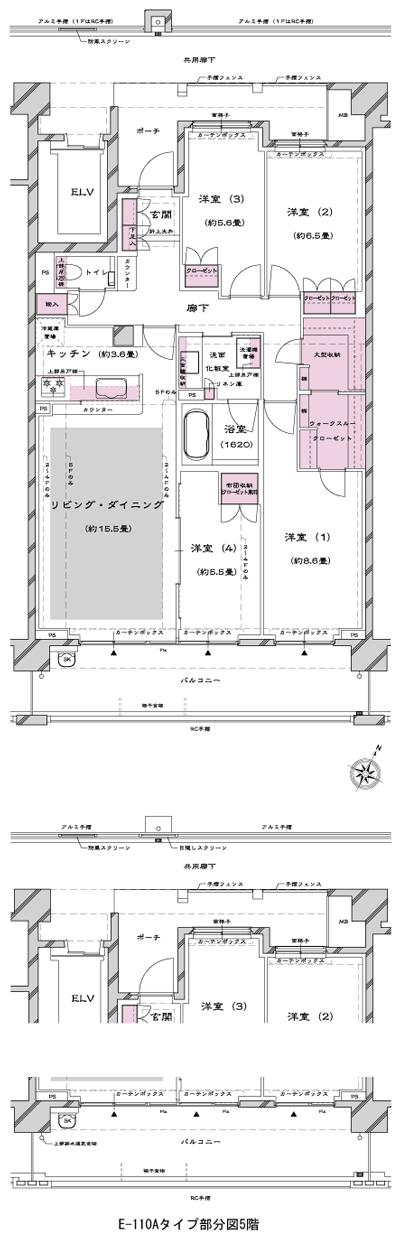Floor: 4LDK + WTC + large storage, the occupied area: 107.67 sq m, Price: 68,200,000 yen, now on sale