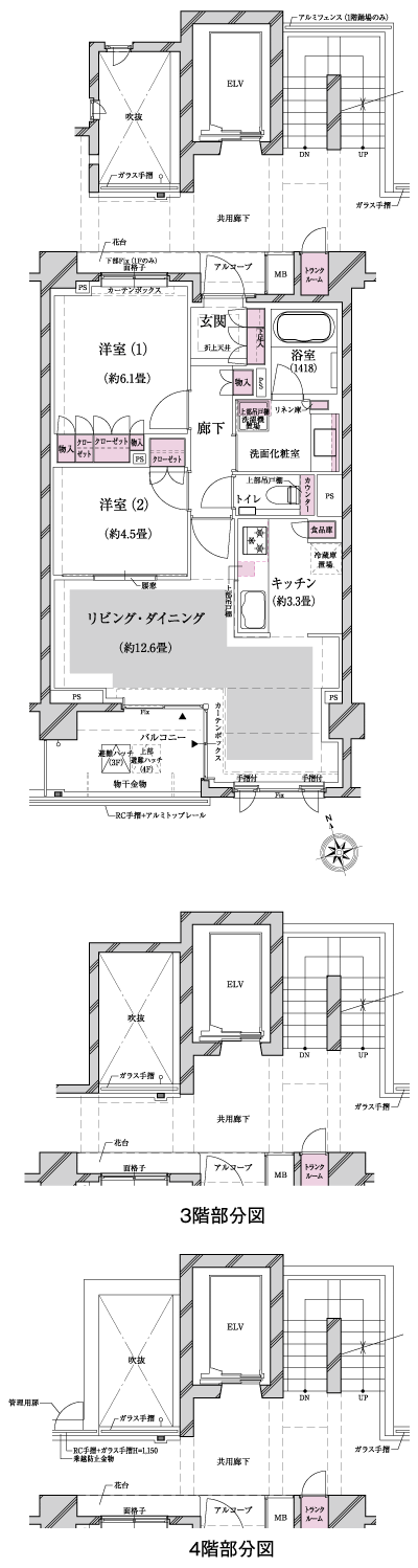 Floor: 2LDK, occupied area: 62.87 sq m