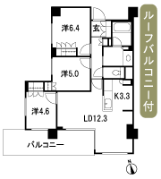 Floor: 3LDK, occupied area: 71.84 sq m