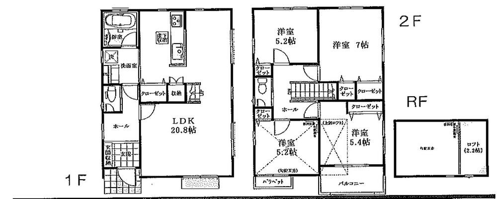 Floor plan. (5 Building), Price 38,800,000 yen, 4LDK, Land area 112.01 sq m , Building area 102.06 sq m