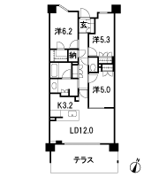 Floor: 3LDK + N + WIC, the occupied area: 73.67 sq m, Price: 50,598,000 yen, now on sale