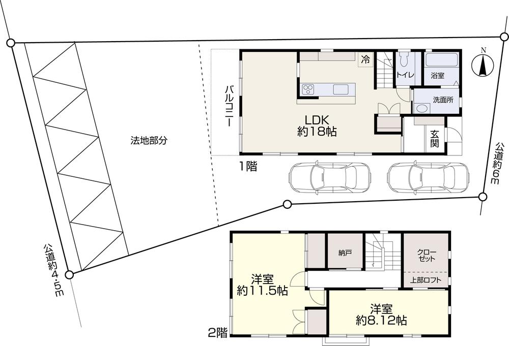 Floor plan. 24,800,000 yen, 2LDK, Land area 250.93 sq m , Building area 103.09 sq m