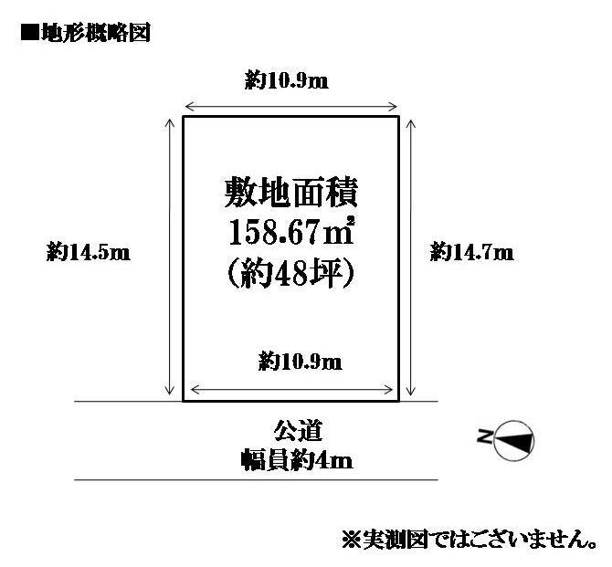 Compartment figure. Land price 29,800,000 yen, Land area 158.67 sq m