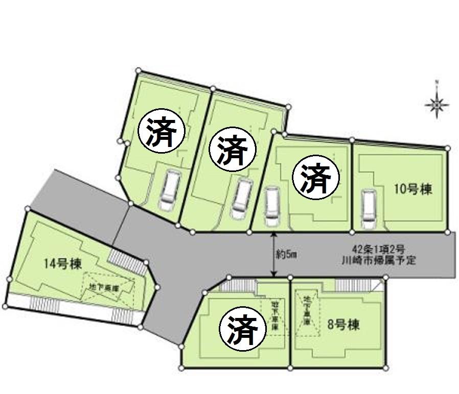 The entire compartment Figure. Phase 2 販全 7 buildings This selling three buildings