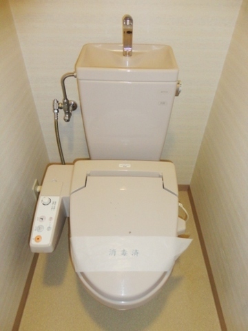 Toilet. It comes with popular Washlet
