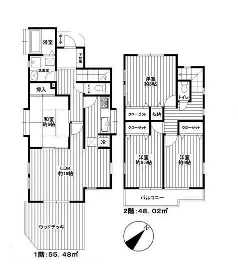 Floor plan. 34,900,000 yen, 4LDK, Land area 116.22 sq m , Building area 103.5 sq m