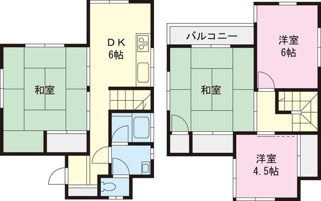 Floor plan. 26.5 million yen, 4DK, Land area 132.25 sq m , Building area 79.54 sq m