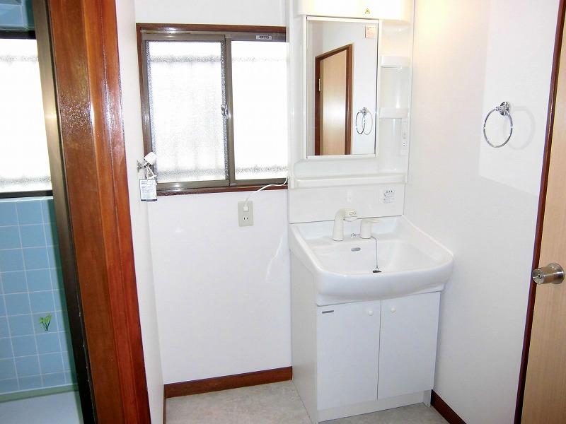 Wash basin, toilet. Shower basin. 