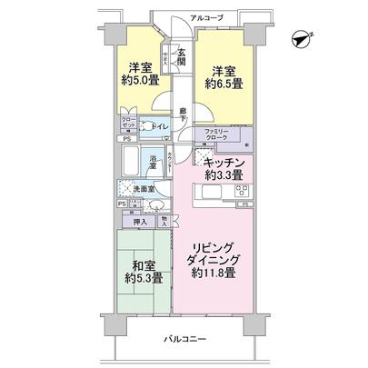 Floor plan. ◆ Southeast direction ・ Per second floor, Sunshine is good ◆ Family crore to Western-style 6.5-mat